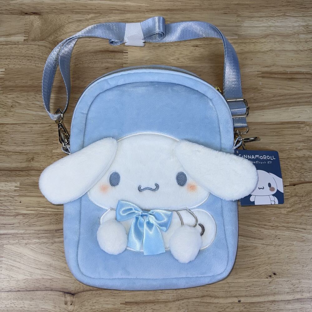 Sanrio Cinnamoroll Plush Pochette Shoulder Bag Japan Limited 11” NWT